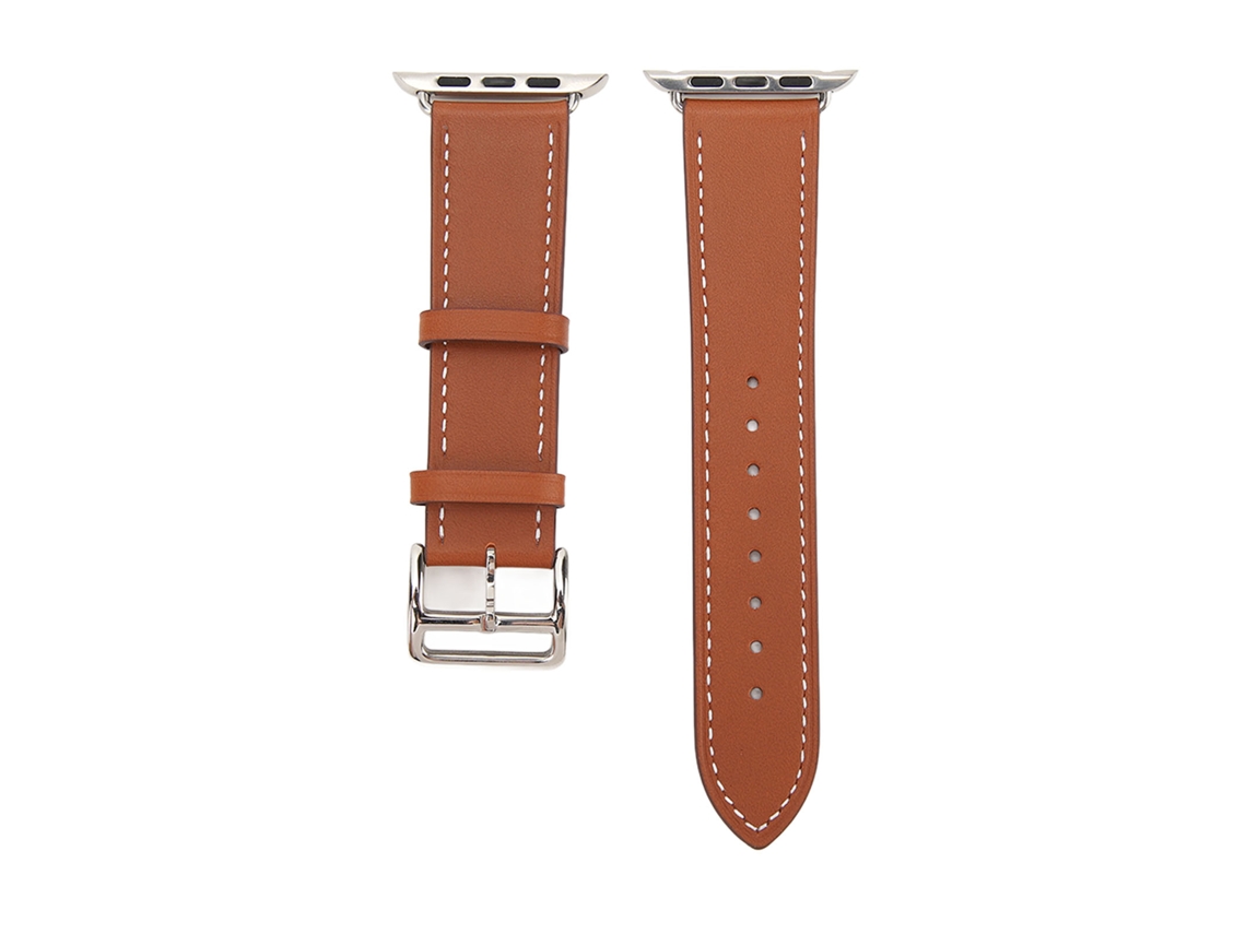 Correa De Cuero Marrón Para Reloj Inteligente Ios Series Se 8 7 6 5 4 3 2 1 42 Mm 44 Mm 45 Mm