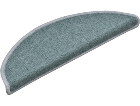 vidaXL Alfombras de peldaños de escalera 15 uds azul 56x17x3 cm