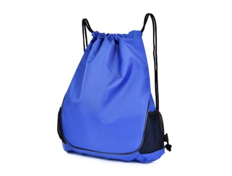 Mochila con cordón Bolsa de gimnasio Sackpack String Sack Pack Bolsas (azul)