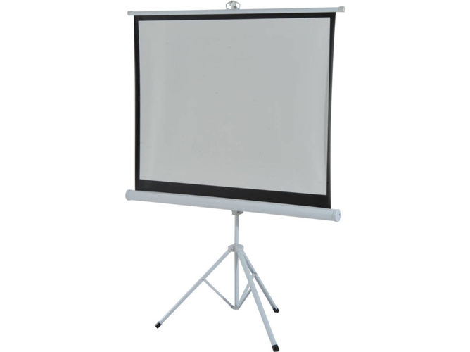 Homcom Pantalla Para proyector plegable manual 120” pulgadas de proyección formato 43 con altura ajustable cine en casa presentaciones 244x183 cm blanco 120 244 183