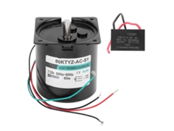 Motor síncrono de imán permanente de CA de baja velocidad, 60 W, 80 rpm, 110 V, para micromáquinas