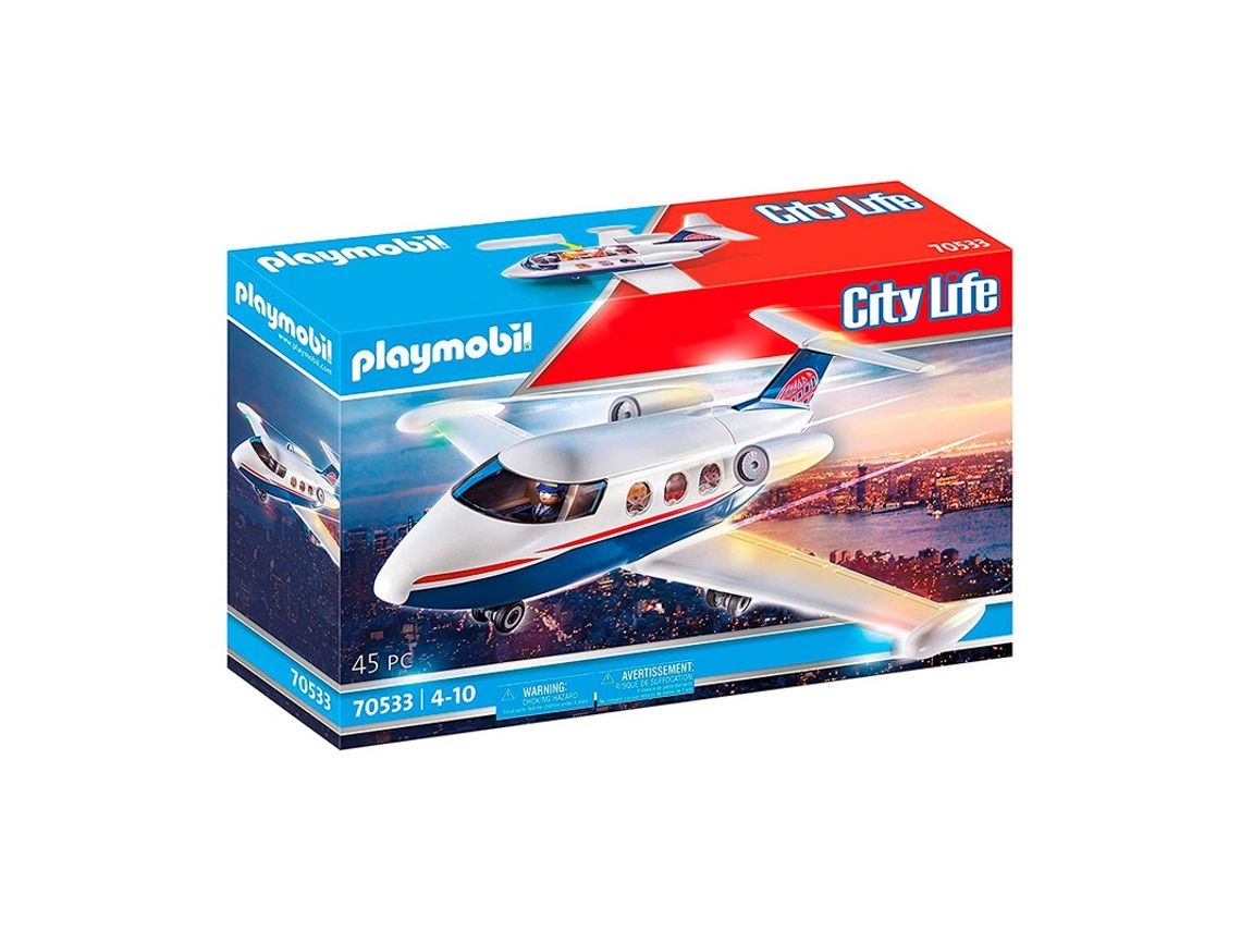 PLAYMOBIL City Life Jet Privado (Edad Mínima Recomendada: 4 años - 45 Piezas)