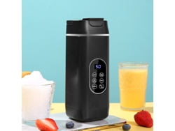 Exprimidor de frutas Eifson de 420 ml, carga USB, autolimpiable con 12 cuchillas (negro)