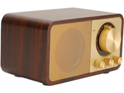 Altavoz Retro De Madera: Mini Altavoz Inalámbrico Portátil Con Sonido Nítido Para El Hogar.