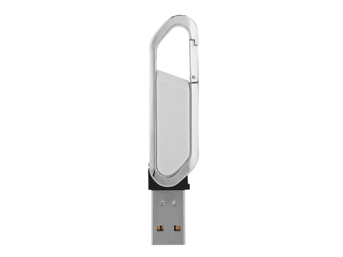 16g Llavero Metálico Portátil Rotación Disco Usb De Alta Velocidad Memoria Usb Stick Blanco