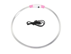 Collar Led Para Perro Recargable Por Usb, Ajustable, De Tpu, Resistente Al Agua Y Luminoso