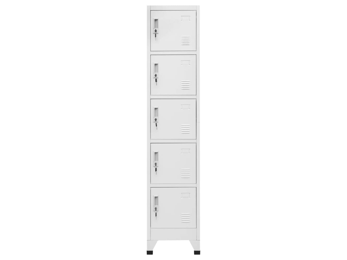 Taquilla 38x40x180 cm Acero Gris Claro MAISON EXCLUSIVE