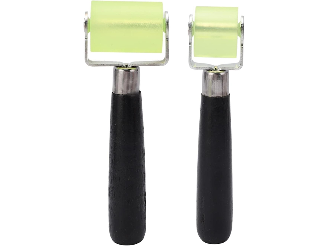 Rolo de silicone profissional para manutenção de escapamentos, com cabo de pinho, ideal para soldagem de PVC.