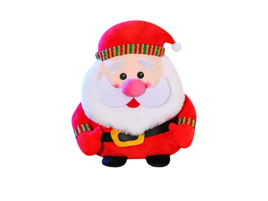 Decoraciones navideñas con barbas de peluche para el hogar y arreglos festivos