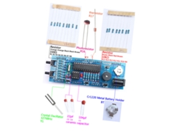 2026as-kit De Reloj Digital Led Diy De 4 Dígitos Com Controle De Luz, Temperatura E Caixa Transparente