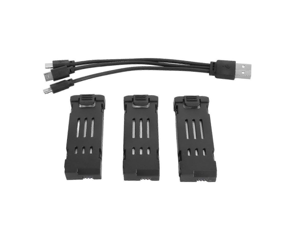 Batería de litio para dron RC de 3,7 V y 1800 mAh, compatible con E58, E68, JY109 y 998pro, con cable de carga (sin marca).