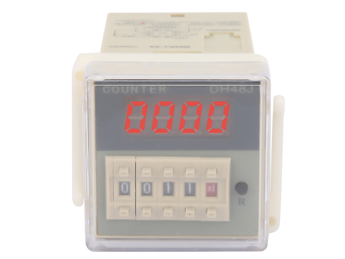 Contador Relé Digital Lcd Dh48j-8a 8 Pinos 0-999900 220vac Eletrônico