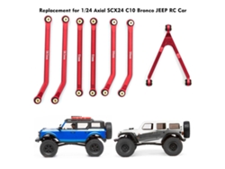Kit De Articulación De Chasis De Aluminio De Gran Altura Para Coche Rc A Escala 1/24, Axial Scx24 C10 Bronco Jeep