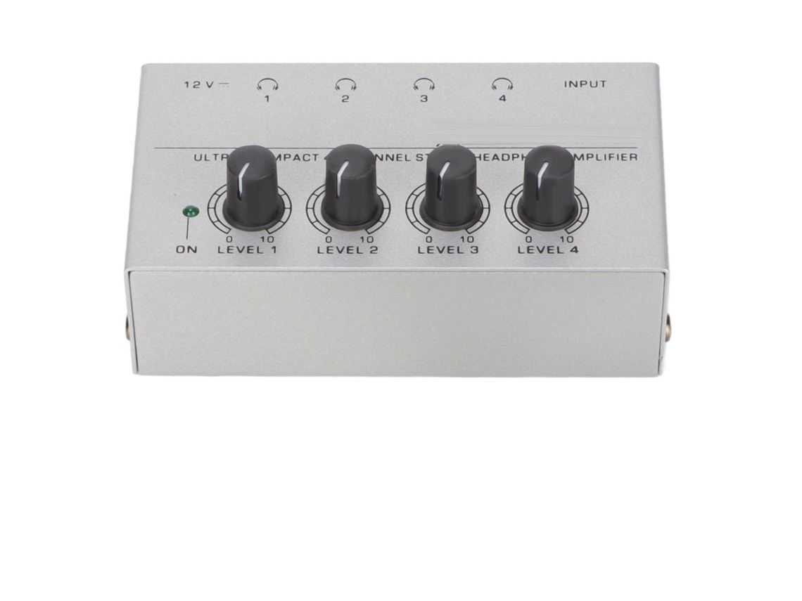 Amplificador De Auriculares Ha400 De Ruido Ultrabajo, Estéreo De 4 Canales, Ultracompacto, Enchufe Europeo, 100-240 V.