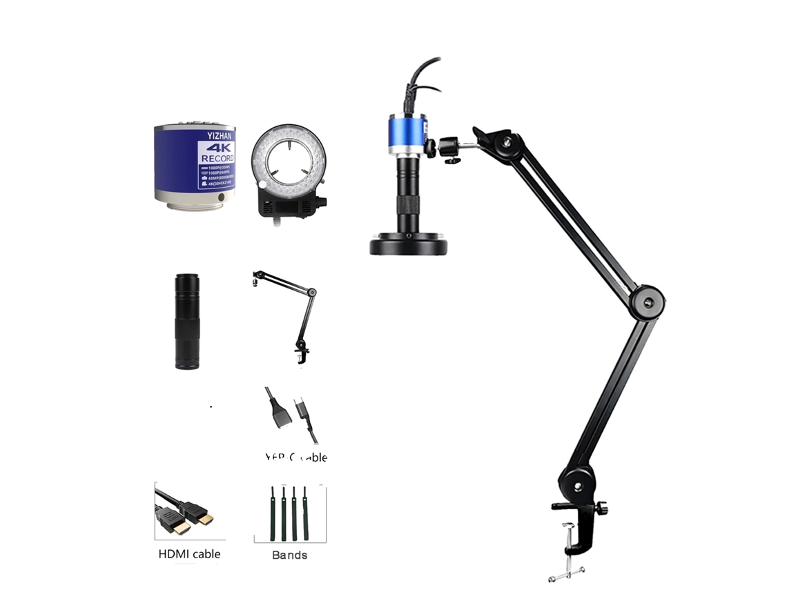Microscopio digital 4K, sensor de imagen de 48 MP, zoom electrónico, kit OEM XHU4003