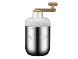 Trituradora de hielo manual, trituradora de hielo rotativa pequeña para el hogar, máquina de afeitar hielo manual de acero inoxidable grueso Rosewell