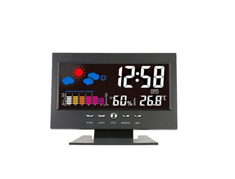 Reloj LED digital, alarma, temperatura y fecha