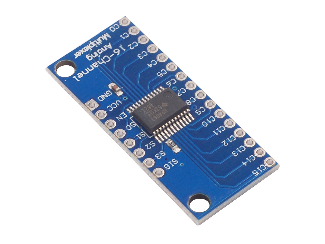 Placa Multiplexora Analógica-digital De 16 Canales Cd74hc4067 Para Componentes Electrónicos