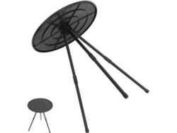 Mesa Pequeña Redonda Plegable Portátil De Altura Ajustable