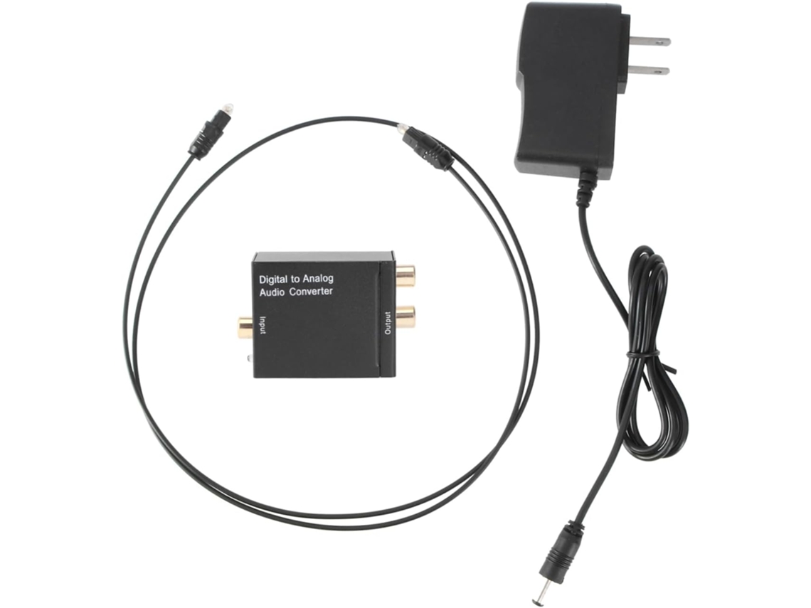 Convertidor De Audio Digital A Analógico Coaxial Spdif Óptico Para Tv