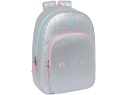 Mochila BENETTON Silver (30 x 46 x 14 cm)