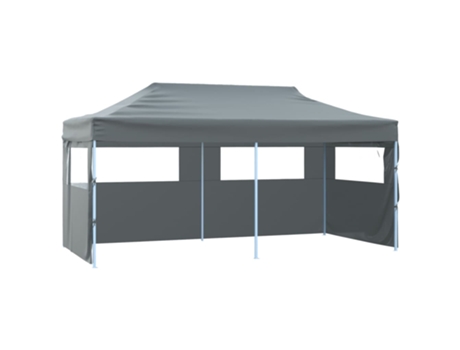 vidaXL Carpa plegable profesional con 4 paredes acero antracita 3x6 m