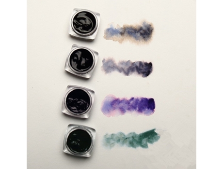 Saco de muestra de pintura de acuarela en capas de artista, pigmento profesional para suministros de arte - b112 moonlight ppNavidad Verde SLOWMOOSE