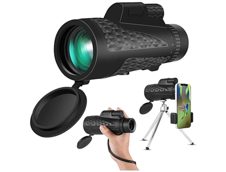 Binoculares de alta potencia 12X32 HD Actividades deportivas ligeras Binoculares de visión nocturna con poca luz para senderismo-Negro YIZHOOD