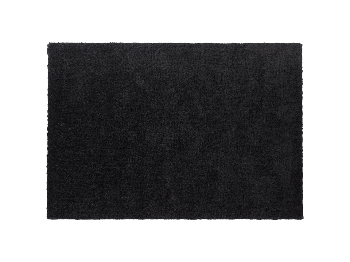 Alfombra BELIANI Demre de Poliéster Negro 160x230
