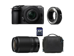 Nikon Z30 + Z16-50 + Z50-250 + Bolsa + Tarjeta SD de 8 GB + Adaptador FTZ II