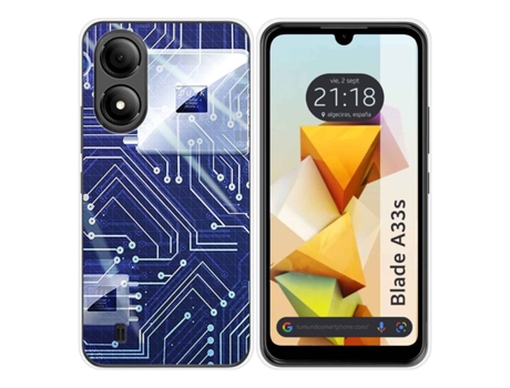 Funda Silicona para Zte Blade A33s diseño Circuito Dibujos