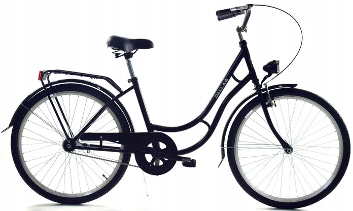 Bicicleta retro negra para niña B.active de 26 pulgadas
