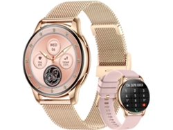Smartwatch CHRONUS Femenino de 1,32" con Llamadas, Más de 100 Ejercicios, Ritmo Cardíaco, Sueño y SpO2