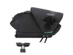 Bolsa Impermeable Para Sillín De Bicicleta Con Bolsillo Para Botella De Agua Y Tira Reflectante.