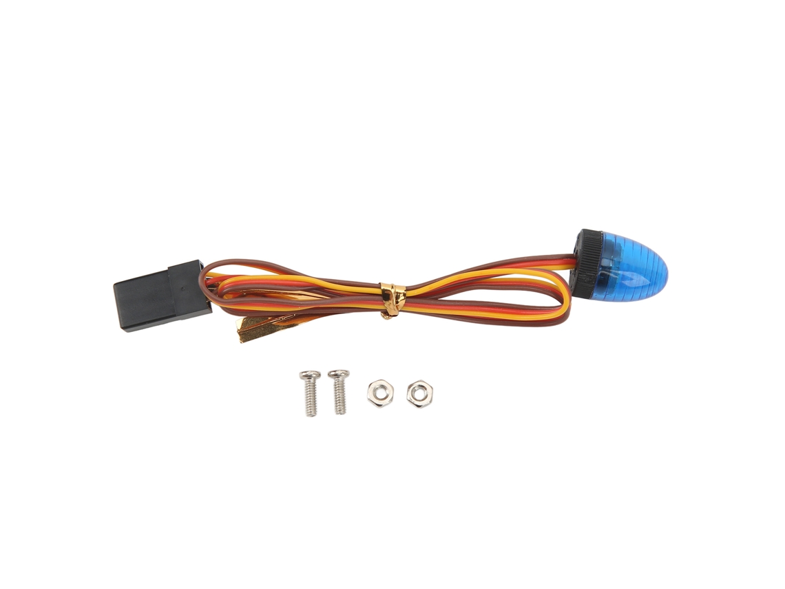 Luz De Alarma Para Coche Rc 5 Modos De Luz Simulación Alta Compacta Led 10x15mm Para Coche Rc 1/10 Azul