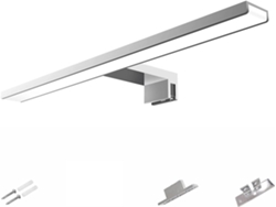 Luces LED regulables para tocador, lámparas de baño sobre espejo, diseño moderno y económico, cúpula de acrílico de acero inoxidable, luz