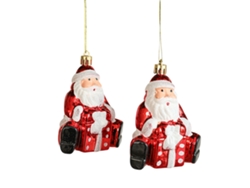 Conjunto de adornos navideños con sombreros y bastones de caramelo TRUYUETY