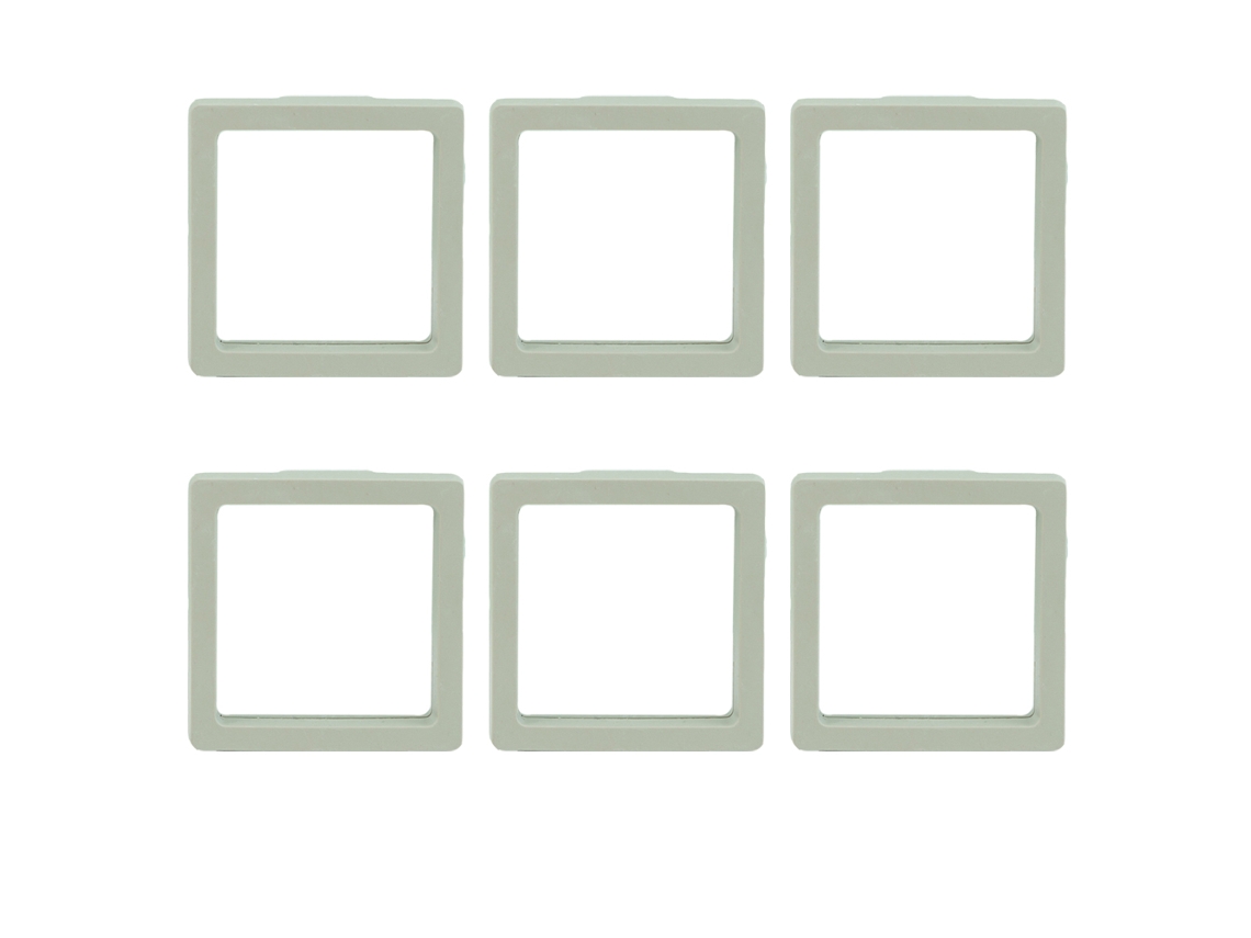 6 organizadores de joyas transparentes, para anillos y collares Kofihety