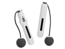 Cuerda Para Saltar Inalámbrica Con Conteo Inteligente Y Control Por Voz, Para Fitness, Hombres, Mujeres Y Niños, Blanca.