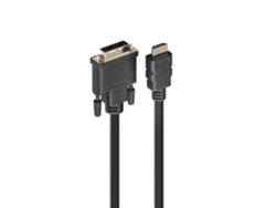 Ewent Ec1350 Adaptador de cable de video 2M Tipo HDMI a Dvi-D estándar Negro