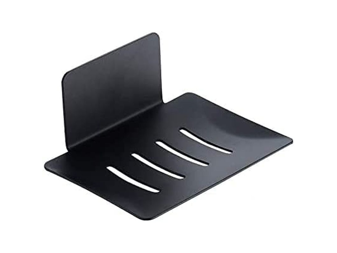 Jabonera Autoadhesiva, Acero Inoxidable 304, Anti-morado, Sin Agujeros, Montaje En Pared, Baño, Cocina, Negra