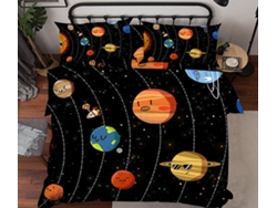 Funda de Edredón AJ WALLPAPER 3D Órbita de los planetas 49 (225 x 260cm)