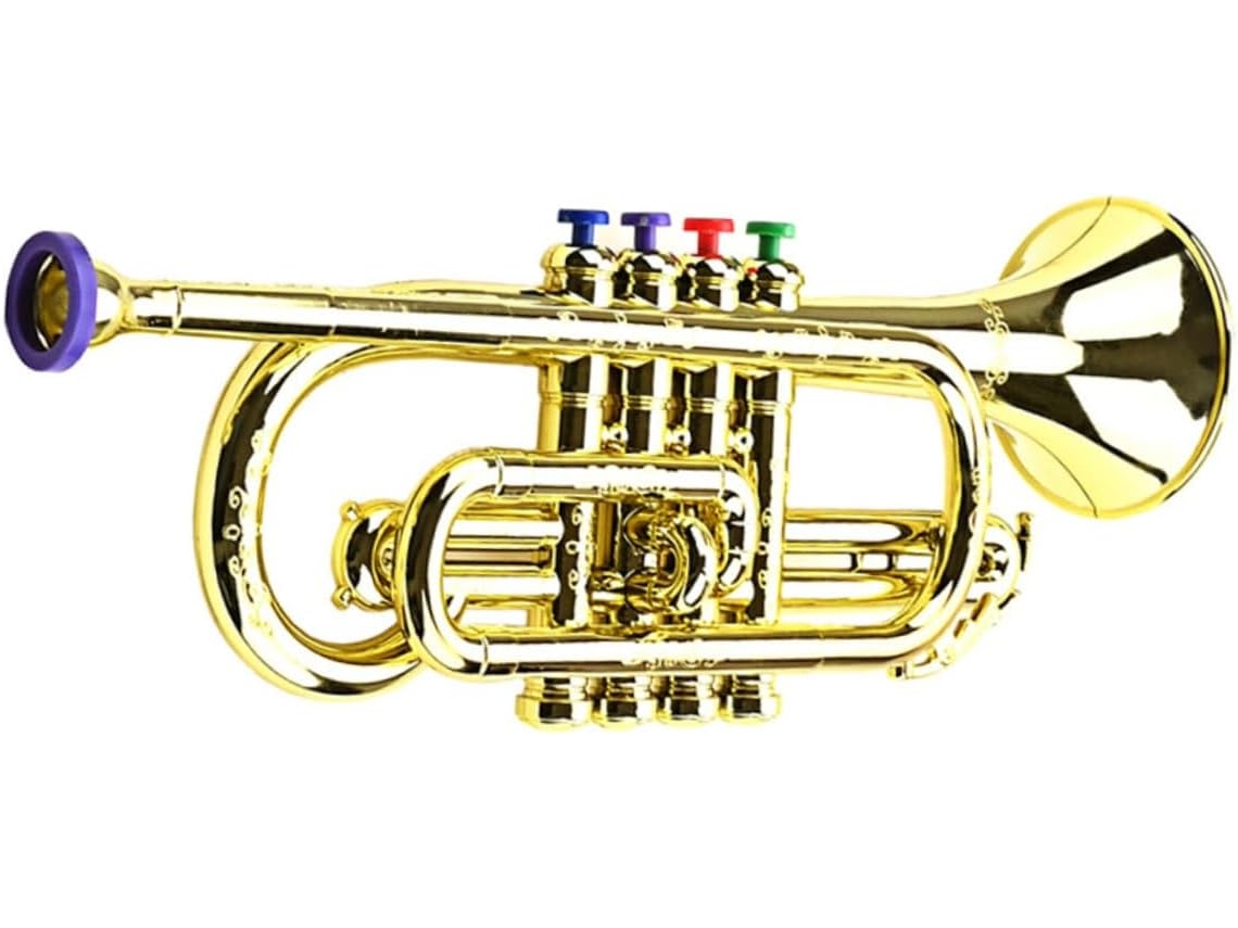 Trompeta De Juguete Musical Para Niños Y Niñas, Mini Instrumento De 4 Tonos, Educativo