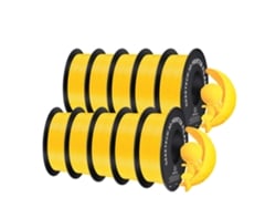 Filamento PLA para impresora 3D, duradero y ecológico, compatible con impresoras FDM, amarillo OEM
