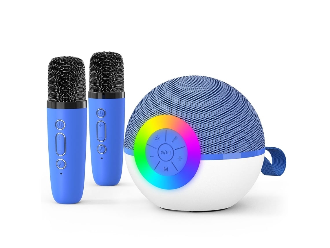 Mini Altavoz De Máquina De Karaoke Para Niños Y Adultos Juguetes Musicales De Micrófono Bluetooth Portátil Con Luz Led Mejor Pre Yemaesre