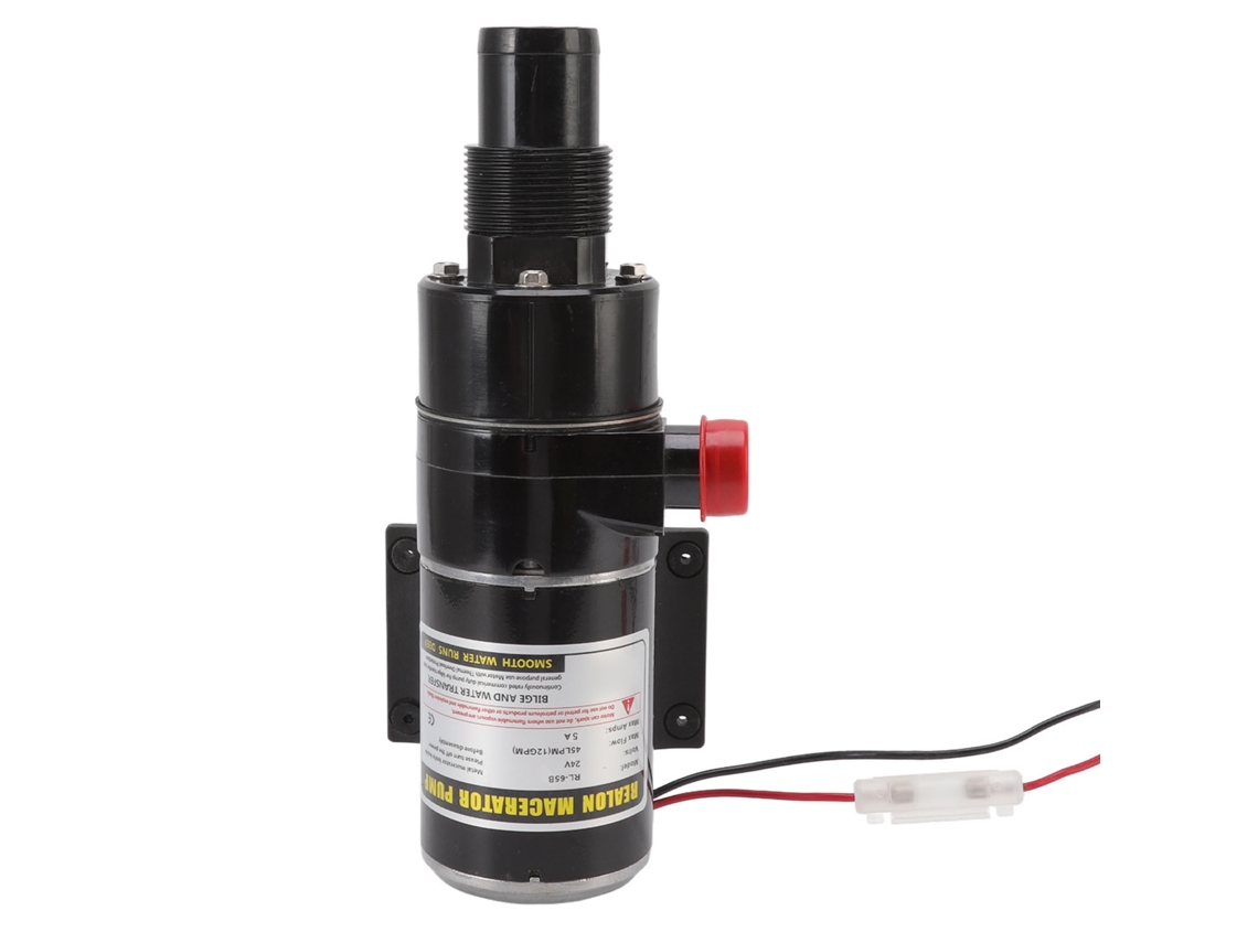 Bomba de aguas residuales antiobstrucción de 24 V con protección múltiple