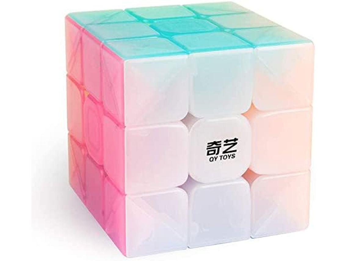 Juguetes Warrior W 3x3 Speed Cube Jelly 3x3x3 Cubo mágico Rompecabezas Color pastel transparente JEDBESETZT