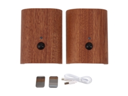 Luces Nocturnas Para Pasillo Con Sensor De Movimiento Madera, Recargables Por Usb, Conexión Intelige