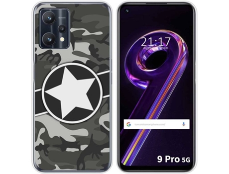 Carcasa para Realme 9 Pro 5G TUMUNDOSMARTPHONE Dibujos Camuflaje 02 Multicolor