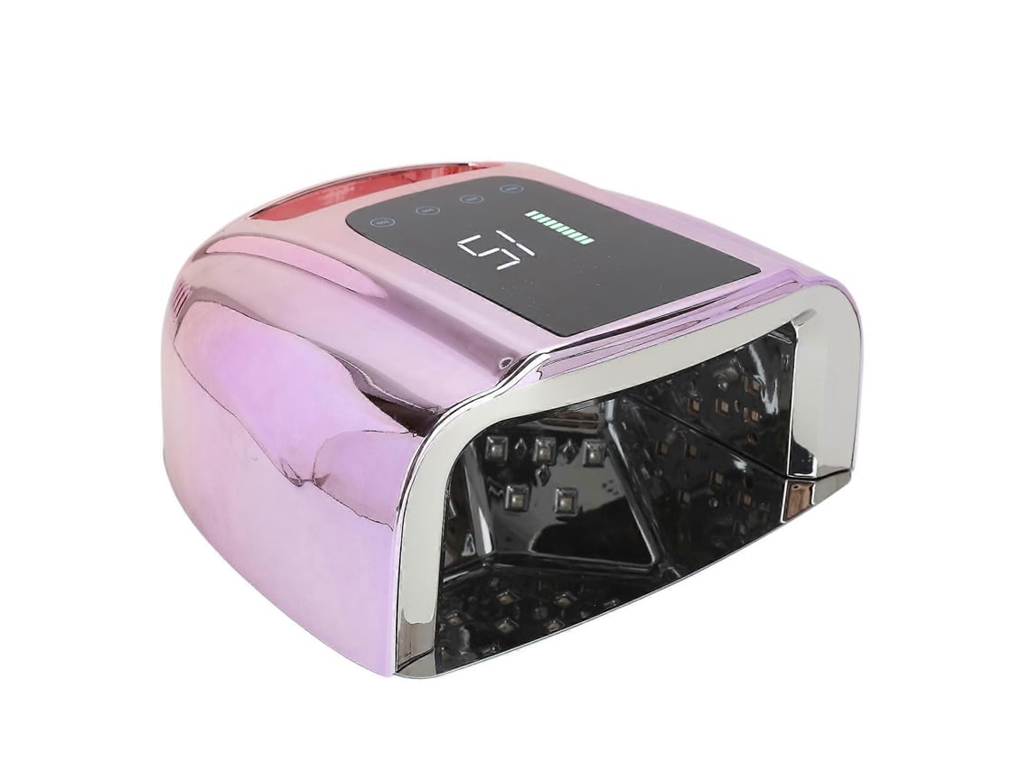 Secador De Unhas Recarregável De 96w Com Led Sensorial E Secagem Rápida, Cor Roxa Degradê.